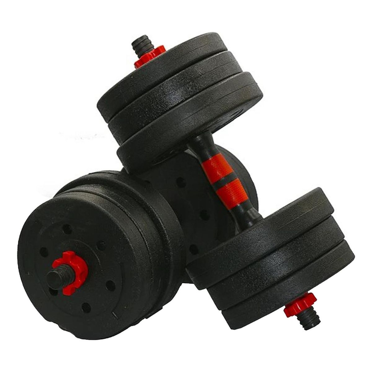 IMPORTCLICK - Par Mancuernas GYM Entrenamiento Fitness 20 KG - Negro