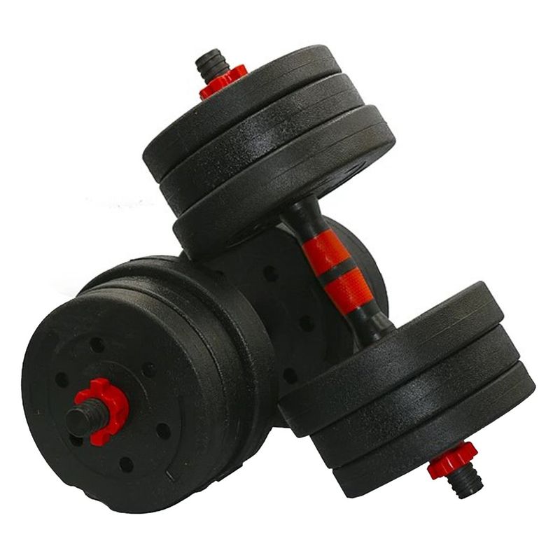 IMPORTCLICK - Par Mancuernas GYM Entrenamiento Fitness 20 KG - Negro
