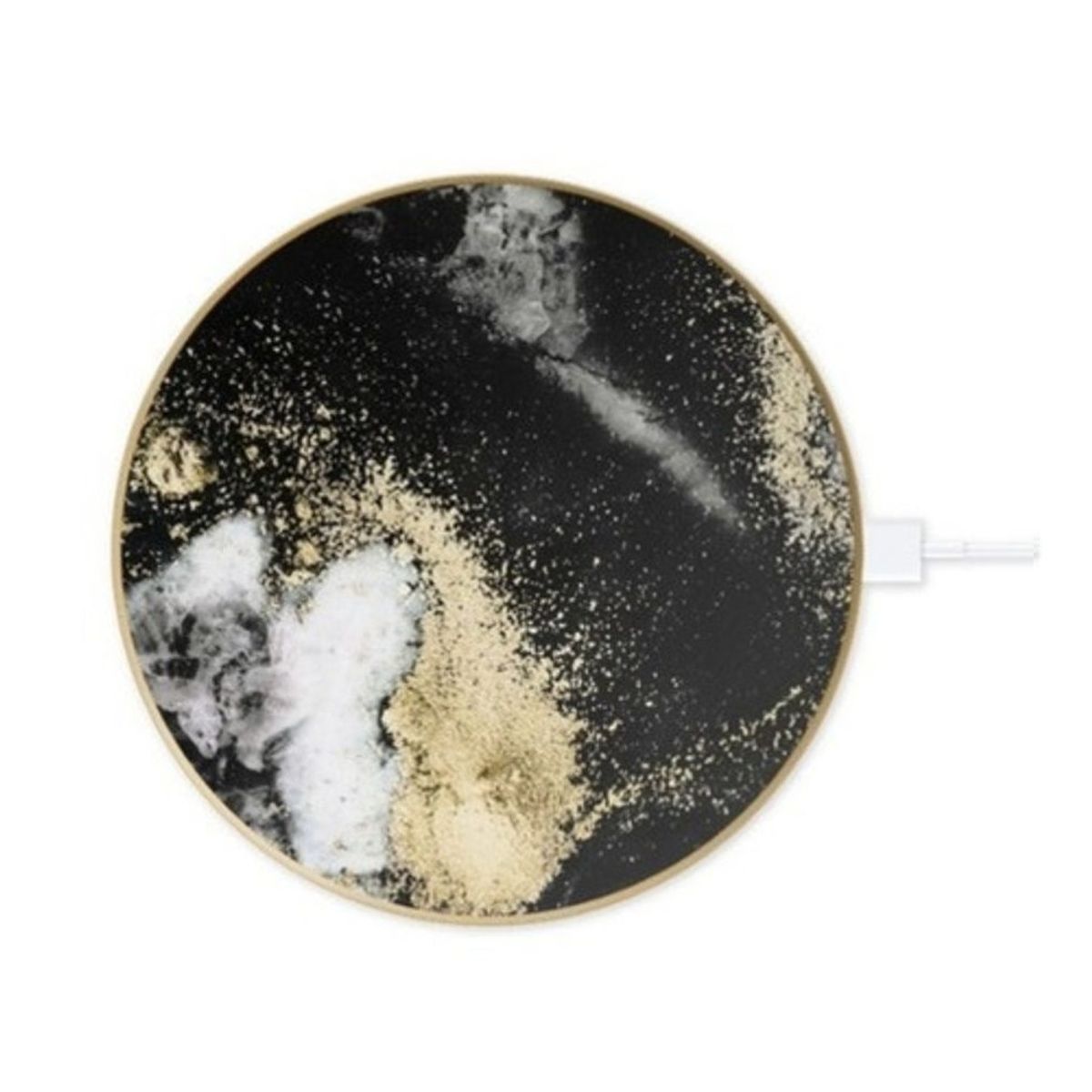 IDEAL OF SWEDEN - Qi Cargador Compatible con Smartphone Black Galaxy Marble