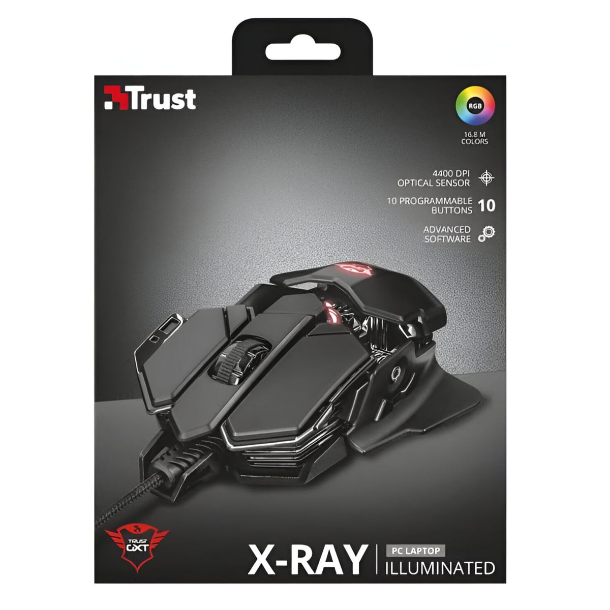 TRUST - Mouse Gamer Trust Gxt 138 X-Ray Full RGB 10 Botones