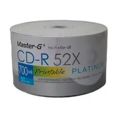 MASTER G - Pack 100 Cd Imprimibles Master-G 52X Platinum