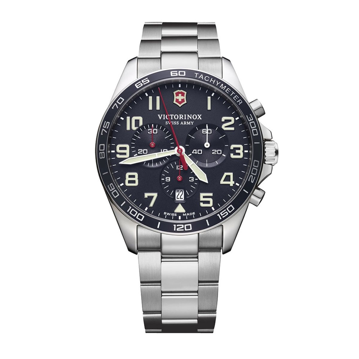 VICTORINOX - Reloj fieldforce chrono correa acero inoxidable