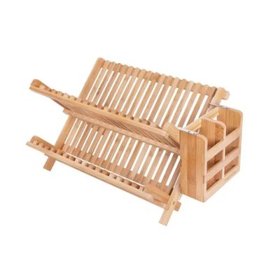 Imagen 2 del producto Organizador Escurridor De Platos De Bambú