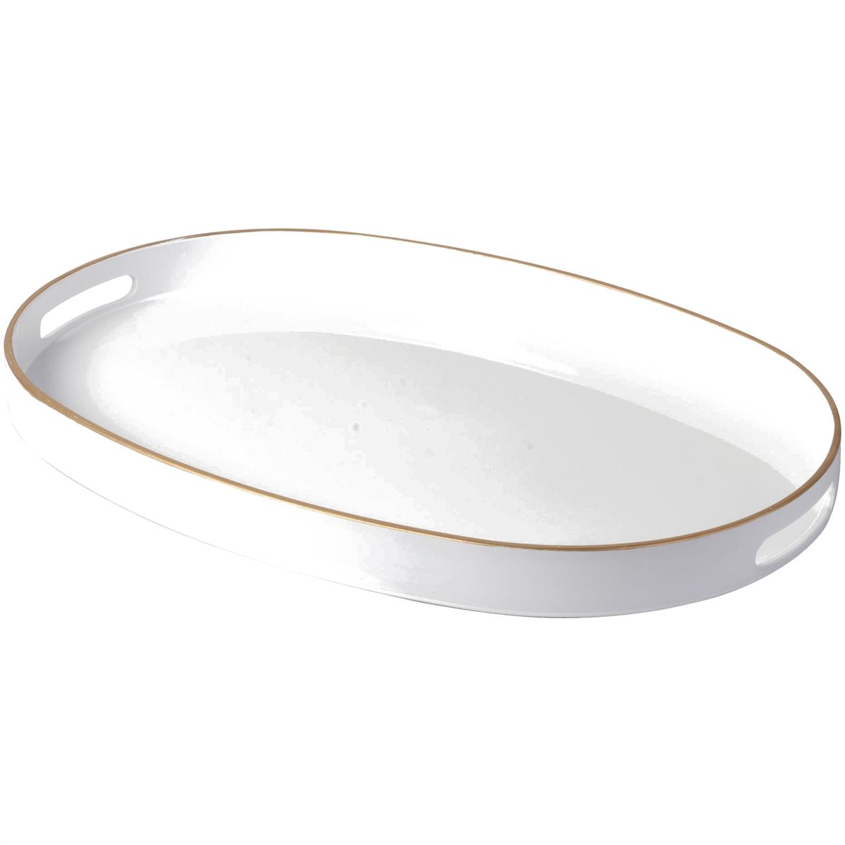 MALLORCA - Bandeja Decorativa Chicago Ovalada Blanca