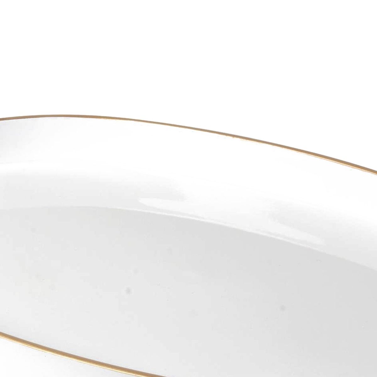 MALLORCA - Bandeja Decorativa Chicago Ovalada Blanca