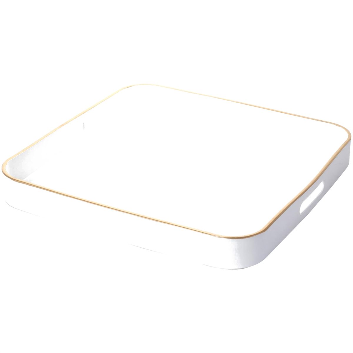 MALLORCA - Bandeja Decorativa Chicago Cuadrada Blanca