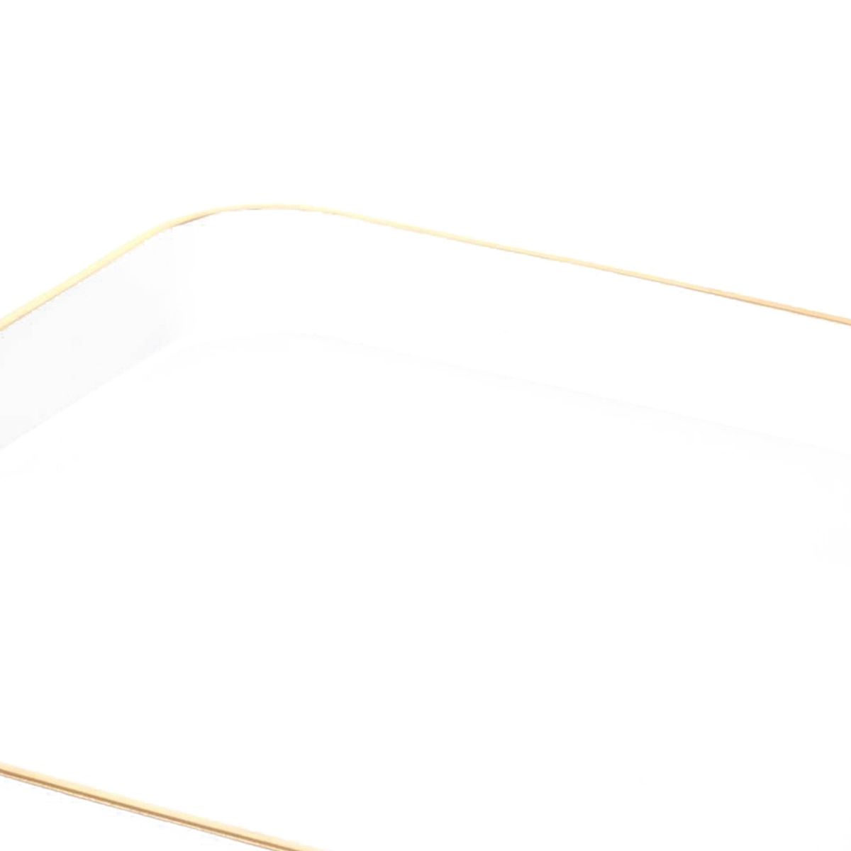 MALLORCA - Bandeja Decorativa Chicago Cuadrada Blanca