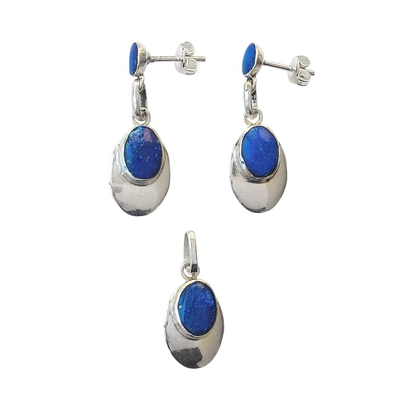 ANDREA COGGIOLA JOYAS - Set Lapislázuli Plata Fina 925