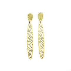 ANDREA COGGIOLA JOYAS - Aros Olimpia Enchapado Oro 18K