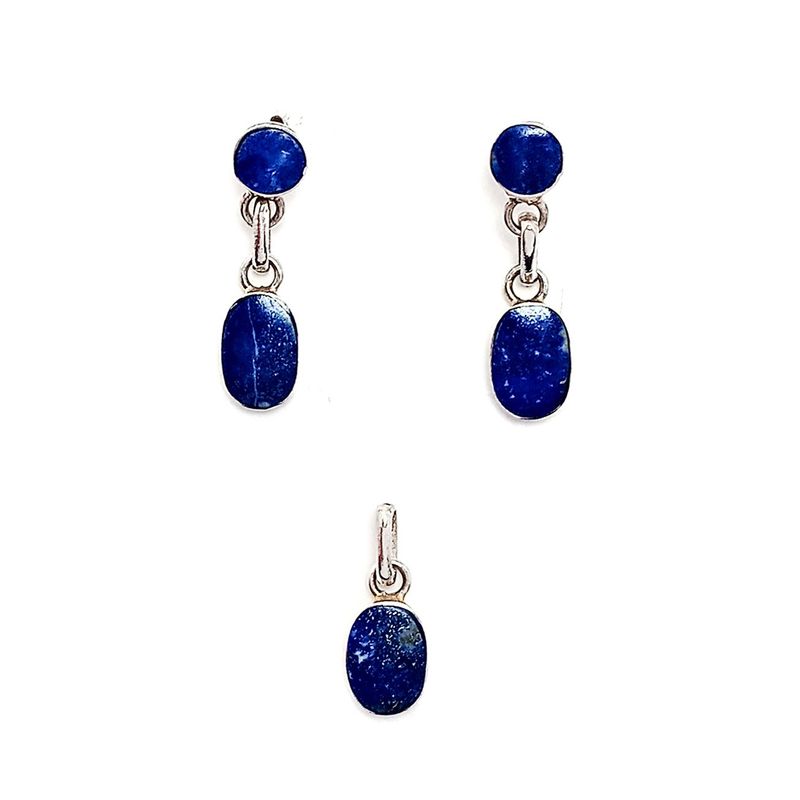 ANDREA COGGIOLA JOYAS - Set Lapislázuli Plata Fina 925