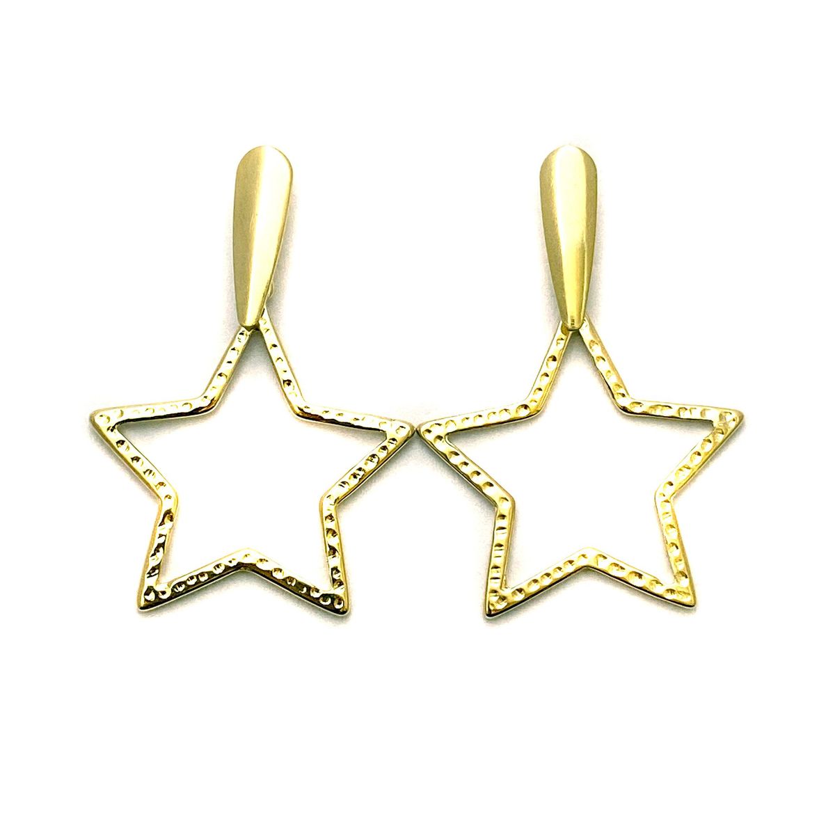 COGGIOLA - Aros Estrella Colgante Enchapado Oro 18K