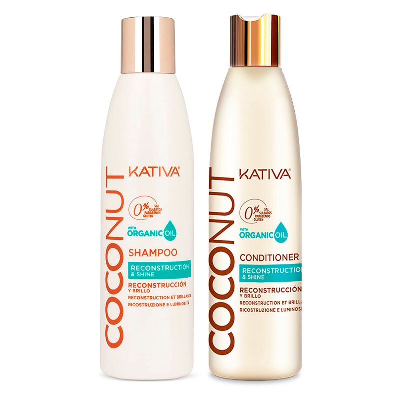KATIVA - Shampo + acondicionador reconstrucción nutritiva kativa CVL