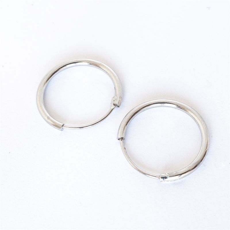 GENERICO - Aros Mujer Argollas Margaret 15mm Bañado en Oro Philippa Joyas