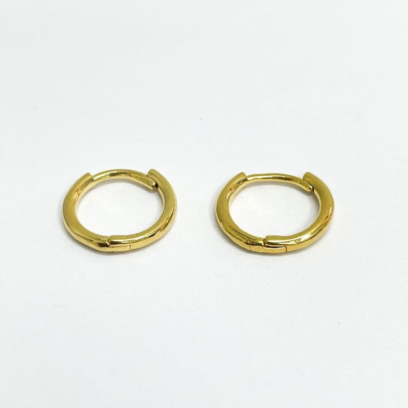 GENERICO - Aros Mujer Argollas Sofía Bañado en Oro Philippa Joyas