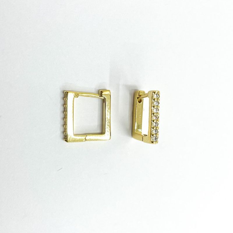 GENERICO - Aros Mujer Argollas Belén circones Bañado en Oro Philippa Joyas