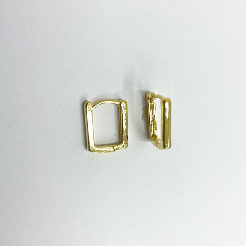 GENERICO - Aros Mujer Argollas Belén lisa Bañado en Oro Philippa Joyas