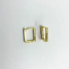 GENERICO - Aros Mujer Argollas Belén lisa Bañado en Oro Philippa Joyas