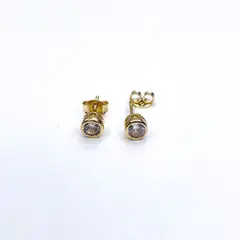GENERICO - Aros Mujer circon Noa Bañado en Oro Philippa Joyas