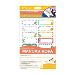 ADETEC - Etiqueta Marca Ropa 63 x 25 mm - 2510