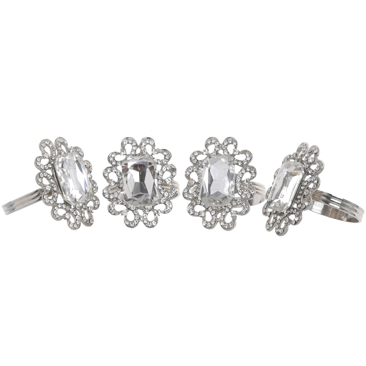 MALLORCA - Juego Servilleteros Decorativo Amberes 4 Piezas