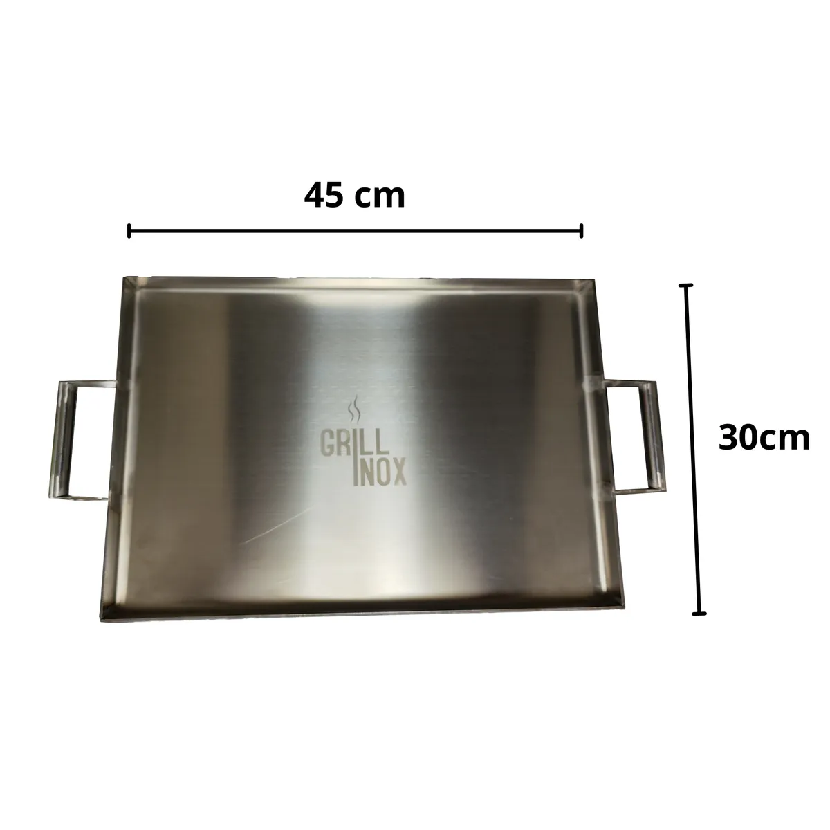 GRILLINOX - Plancha Churrasquera Inoxidable 45x30