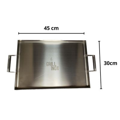Imagen 2 del producto Plancha Churrasquera Inoxidable 45x30