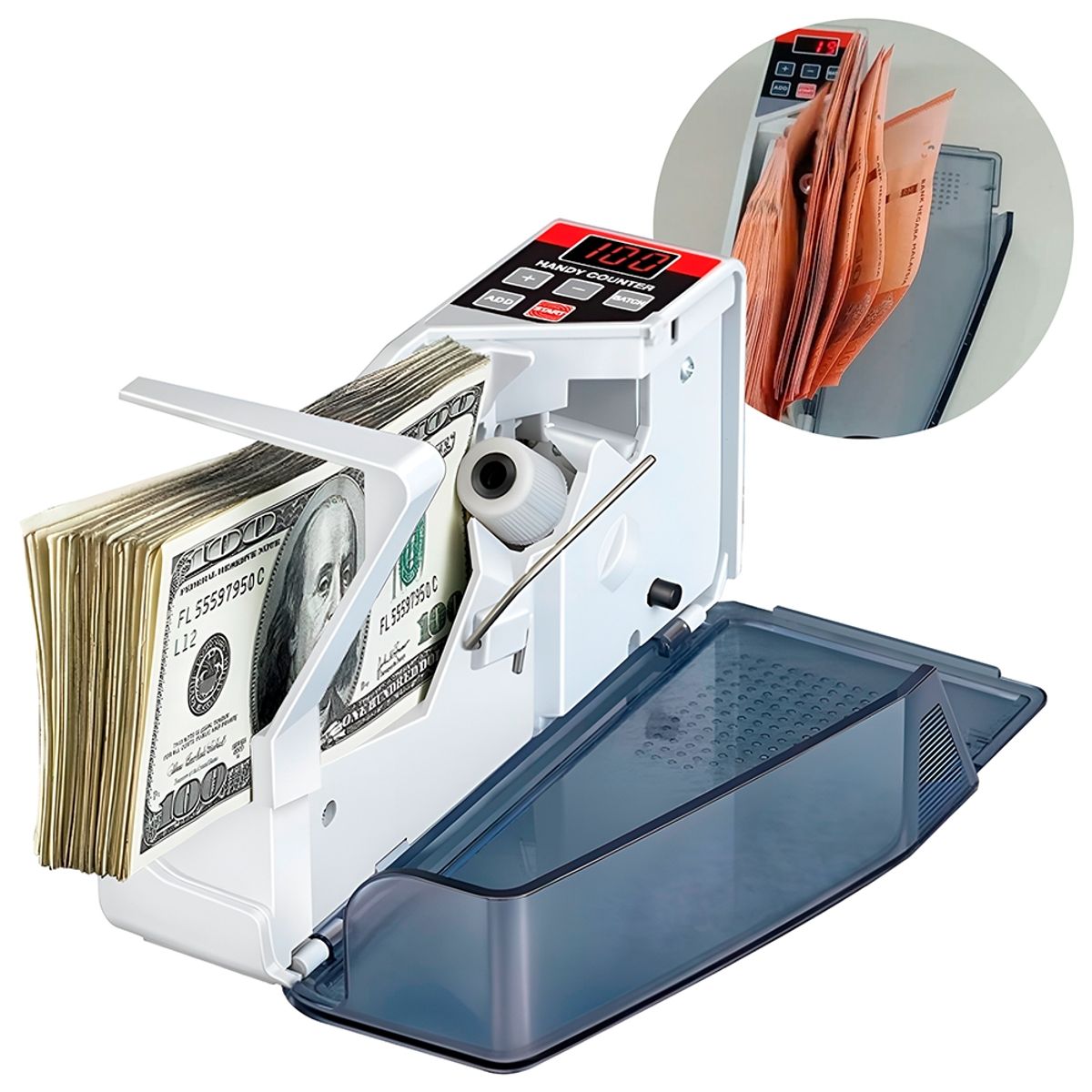 GENERICO - Contadora De Billetes Mini Handy Money Efectivo Dinero