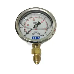 GENERICO - Manómetro Glicerina 0-6 Bar 63mm Inox Conexión un cuarto