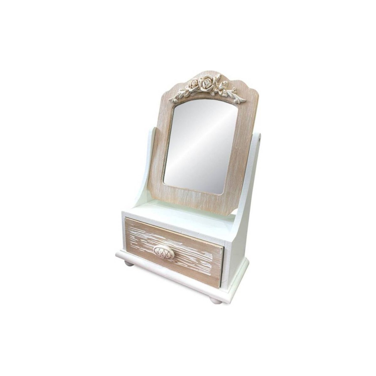 INTERACTIVE STORE - Joyero tocador provenzal con diseños tallados