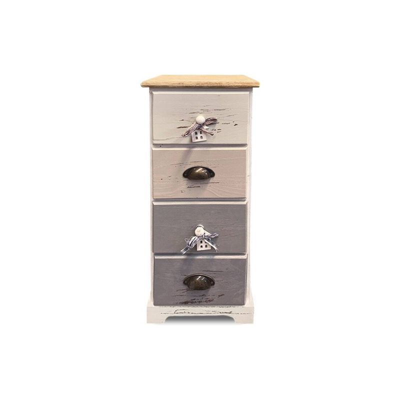 INTERACTIVE STORE - Cabinet de 4 cajones en tonos pasteles