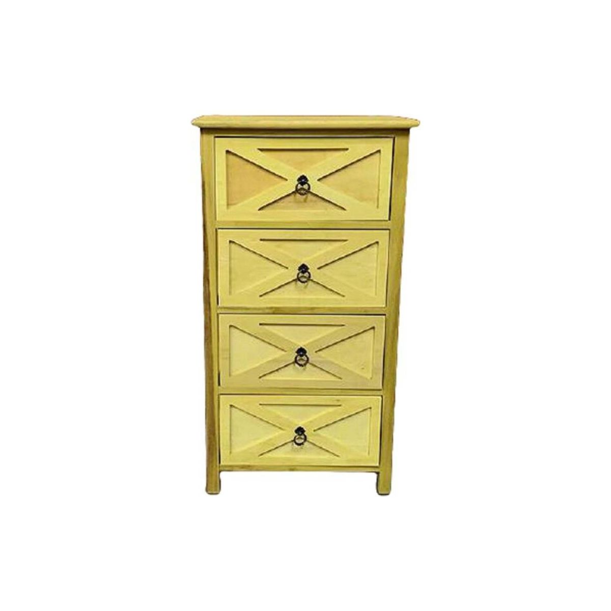 INTERACTIVE STORE - Velador cajonera alta en color mostaza