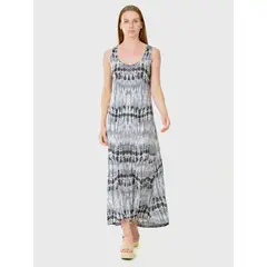 BOUS - Vestido Largo Sin Mangas Gris
