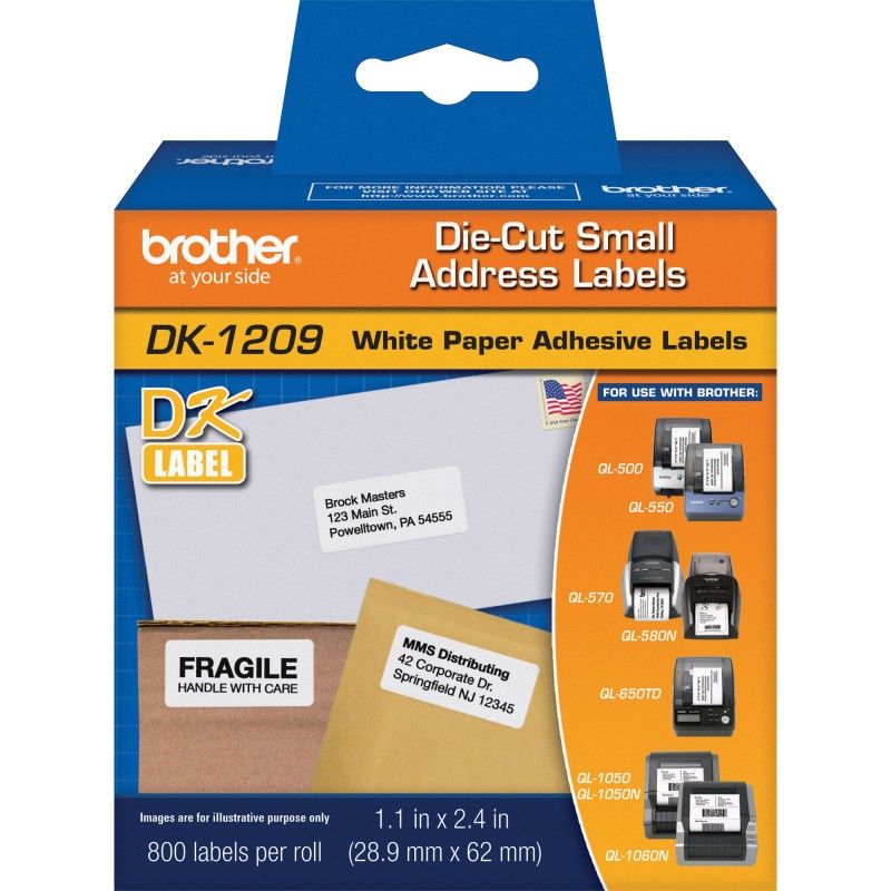 BROTHER - Cinta Rotuladora Brother Dk1209 - Blanco