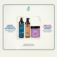 MARINA VITAL - Shampoo Silver Mascara Briocolor y Acondicionador