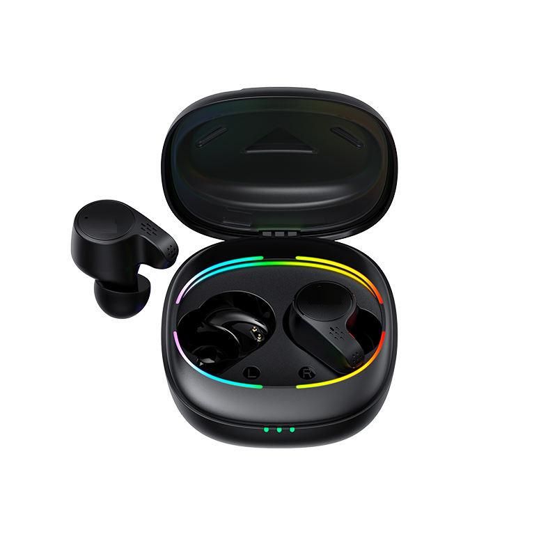 GTC - Audífonos Inalámbricos Earbuds Bluetooth TWS Waterproof RGB - Negro