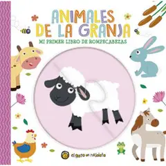 EL GATO DE HOJALATA - Animales De La Granja - Mi Primer Libro De Rompecabeza