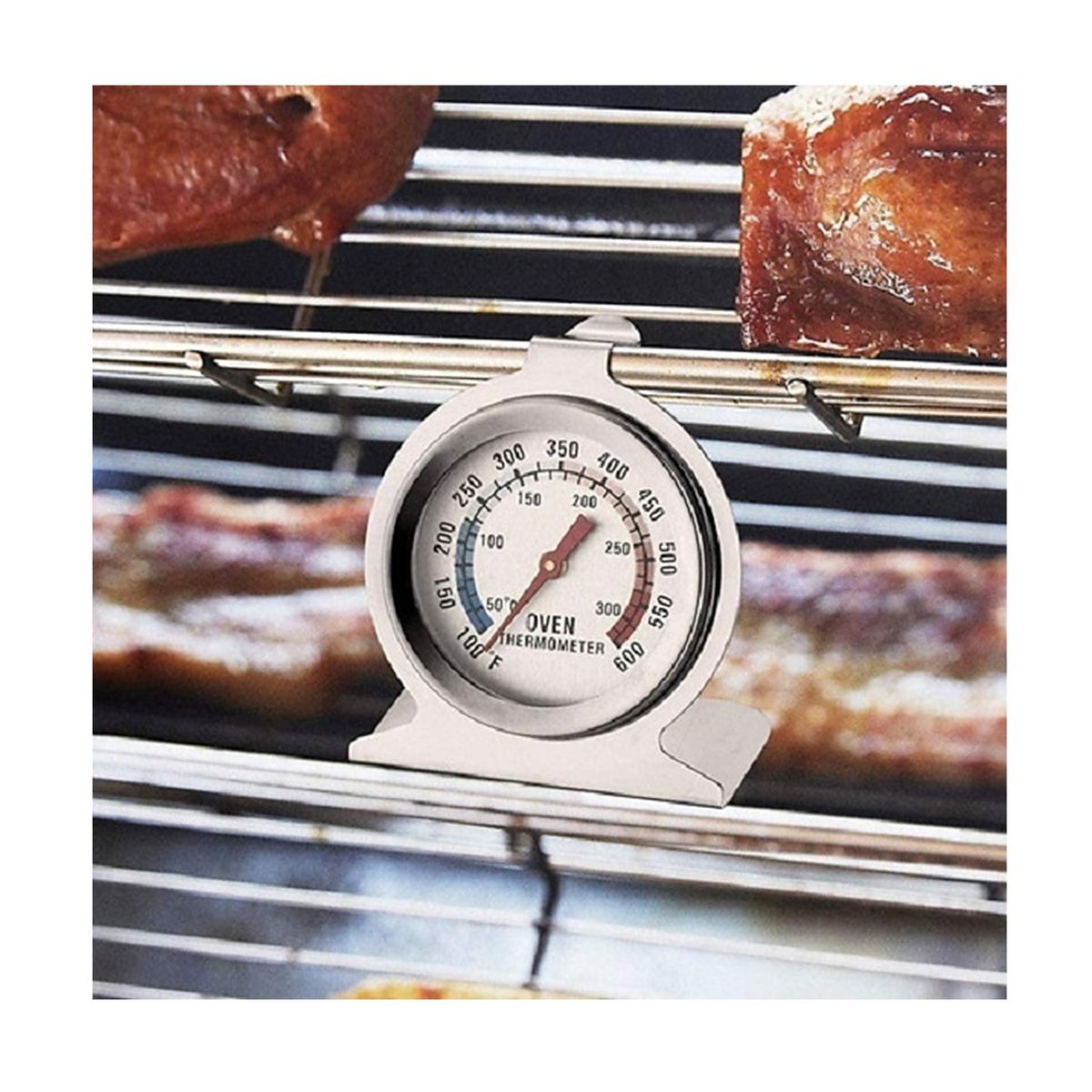 GENERICO - Termometro Analógico De Acero Inoxidable Para Horno