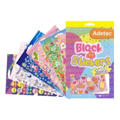 ADETEC - Block De Stickers Niña + De 400 Stickers