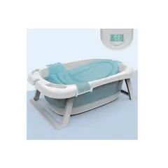 ESHOPANGIE - Tina Bañera Plegable Para Bebé Antideslizante Celeste