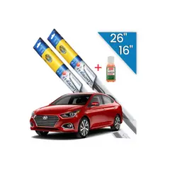 HELLA - Kit Plumillas 26″ y 16″ Hyundai Accent 2012 – 2020