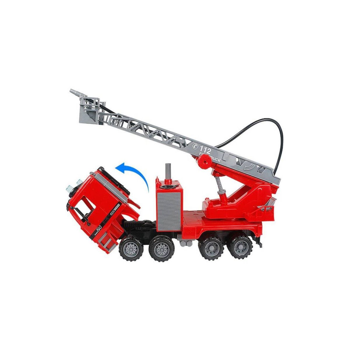 GENERICO - Camion de bomberos lanza agua