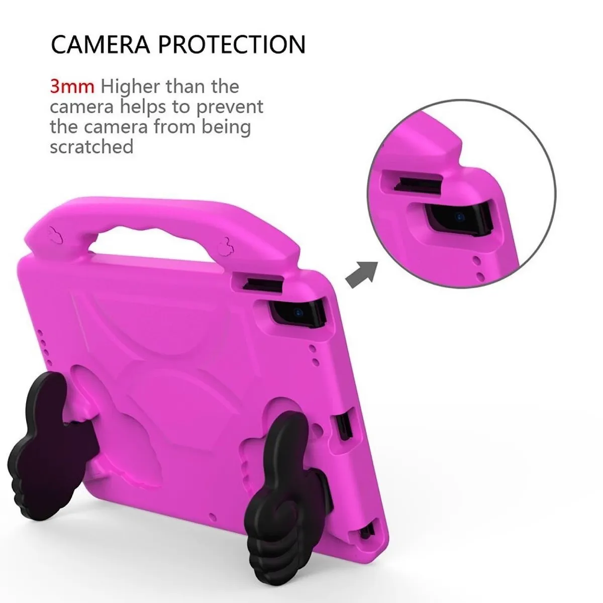GENERICO - Carcasa Para iPad 10.2  7ma, 8va y 9na Generacion- Rosado