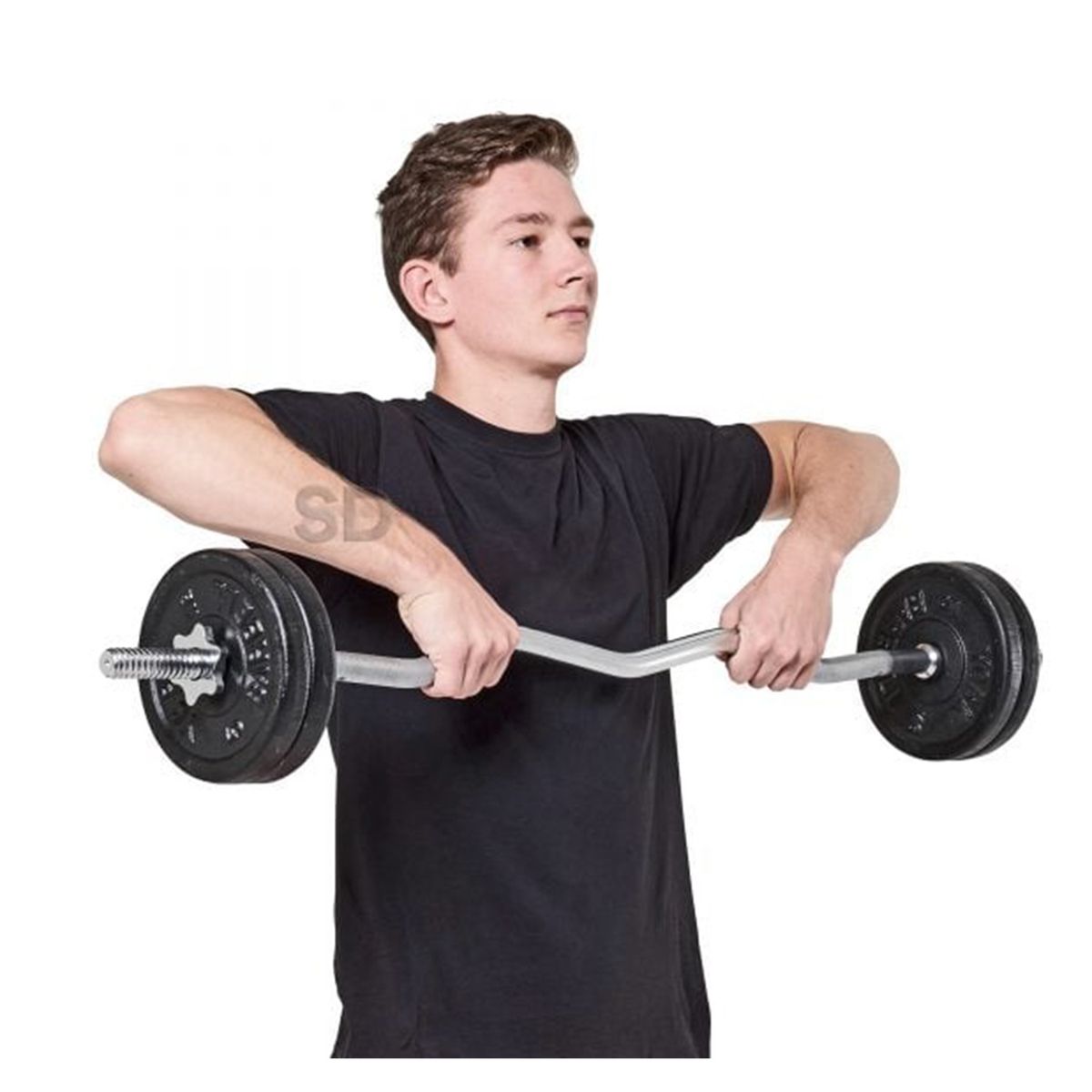 SDFIT - Barra Z curva pre olímpica 1.20 mt x 25 mm – 5 kg