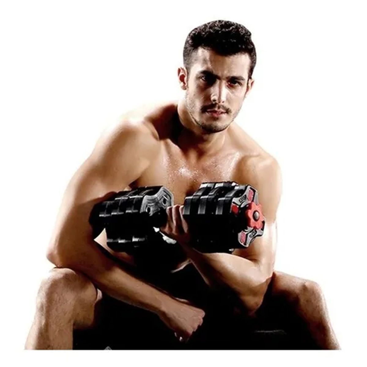 SDFIT - Pack 20 kg mancuernas + Unión barra vinyl deluxe Ds122-20