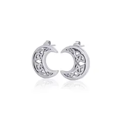 ROKASS JOYAS - PENDIENTES LUNA CRECIENTE CELTA