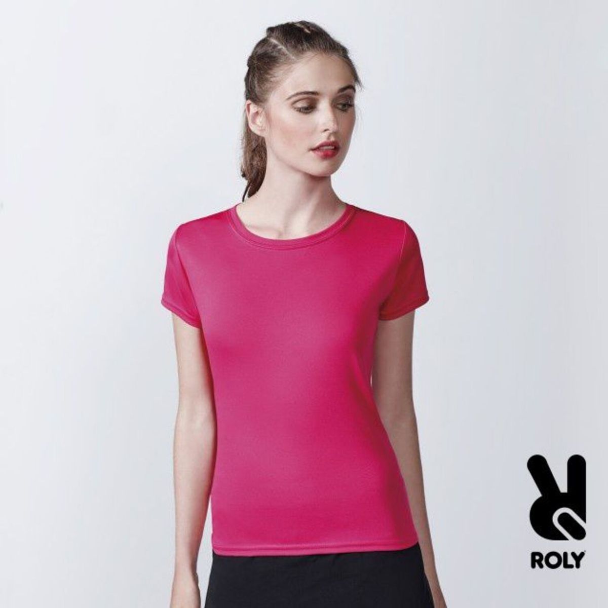 INLAND - Polera Deportiva Manga Corta Mujer 100%  Poliéster