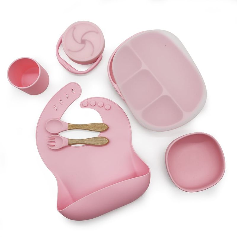 ALLMEDIKAL - Set de Alimentación Silicona Bebé ALLMEDIKAL 7 pcs