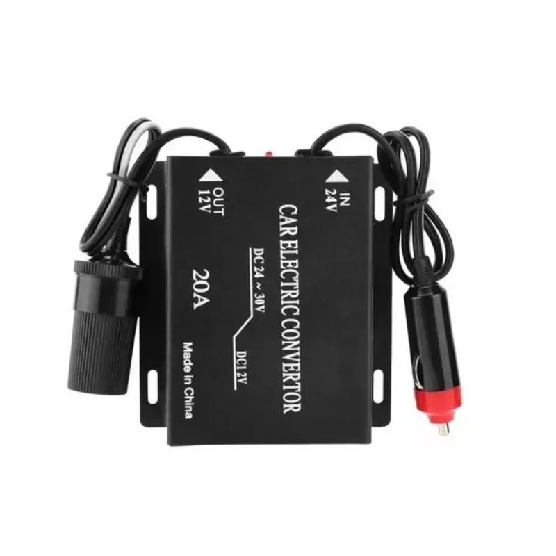 ESHOPANGIE - Inversor Convertidor Dc-dc 24v To 12v 20a Encendedor