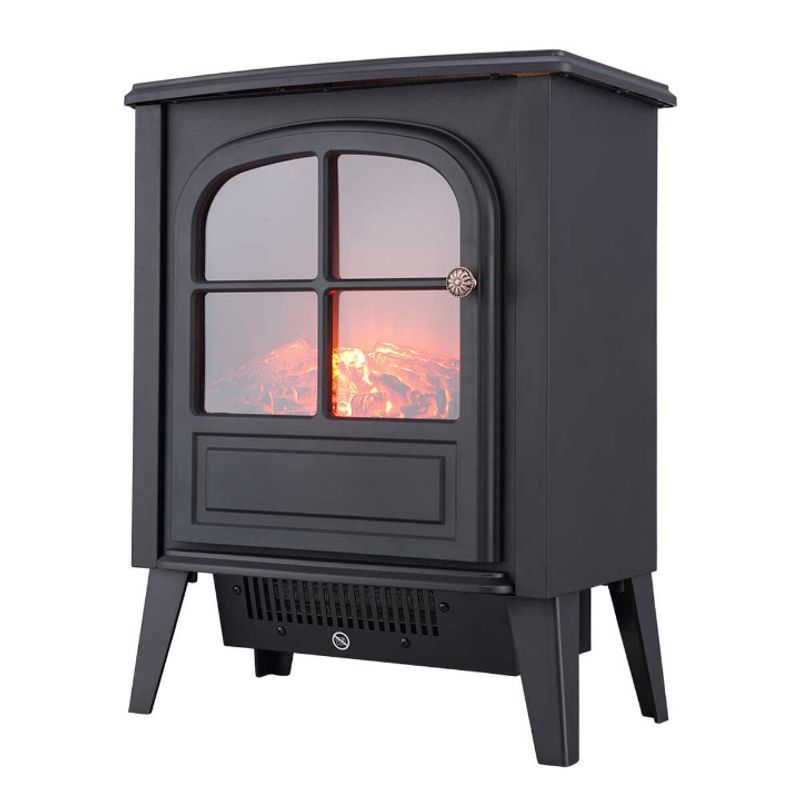 ARTIHOGAR - Chimenea Eléctrica Vintage Regulable Efecto Llama Real
