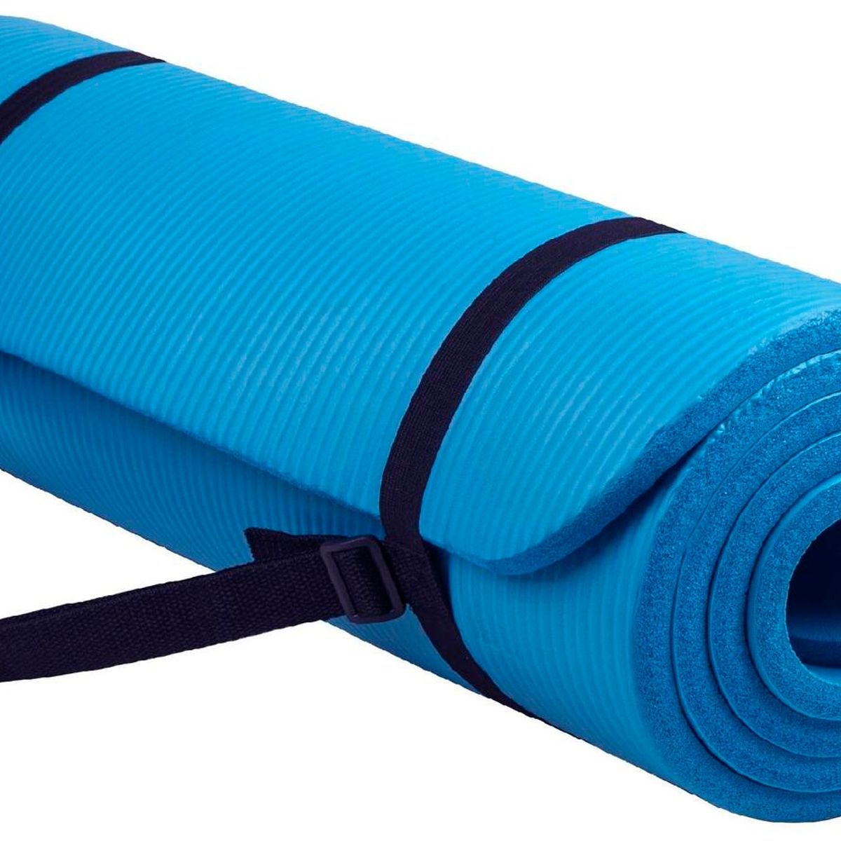 BASKO FITNESS - Mat Yoga 10 Mm Pilates Grueso Azul